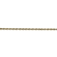 thumbnail image 3 of 14K Yellow Gold necklace Rope chain Diamond-cut 18 in 2 mm, 3 of 5
