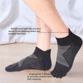 thumbnail image 3 of Mens Toe Socks Running Five Finger Socks High Performance Athletic Toe Socks for Women 4 Pairs, 3 of 6