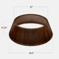 thumbnail image 2 of Best Choice Products 36in Wood Slatted Christmas Tree Collar - Walnut, 2 of 8