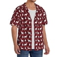 thumbnail image 2 of Naloa Christmas And New Year Men's Loose Fit Cuban Collar Short-Sleeve Shirt, Hawaiian Shirts, Mens Shirts Casual for Everyday Wear Outings-Large, 2 of 5