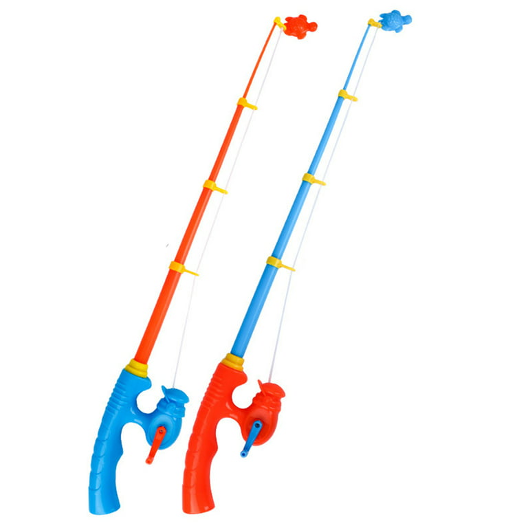 YEUHTLL 6 Pcs Magnetic Fishing Pole Toy Kids Fishing Rod Fishing