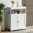 thumbnail image 4 of Costway Bathroom Floor Cabinet Free Standing Storage Organizer w/ Double Shutter Doors, 4 of 9