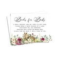 thumbnail image 5 of Inkdotpot 30 Books For Baby Shower Request Cards Bring A Book Instead Of A Card Deer Jungle Animals Oh Deer Baby Shower Invitations Inserts Games, 5 of 6