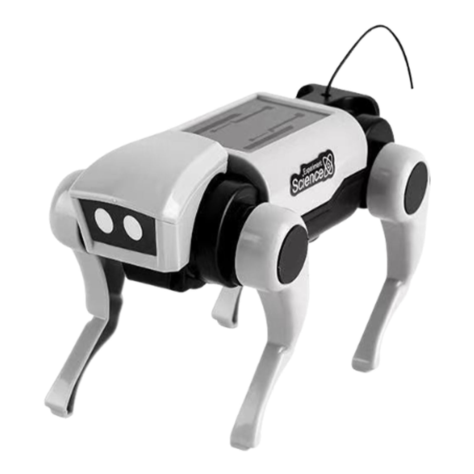 YUNAFFT Electric Remote Control Robot Dog RC Mechanical Animal Vehicle Electronic Pets, DIY Installation, Dog Cat 2 Heads, Birthday Gifts