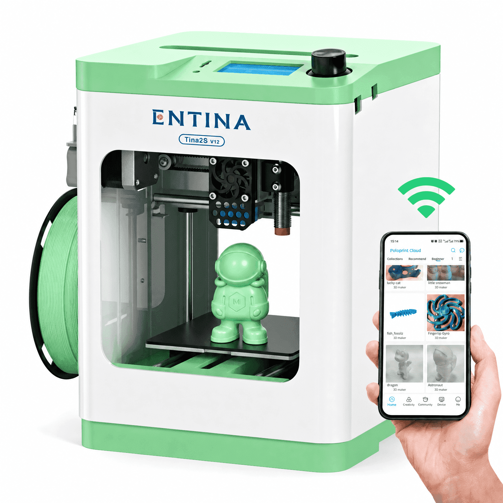 Bambu Lab - A1 Combo 3D Printer - Silver - Walmart.com