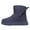 Dark Blue, variant on UngA Little Boys Girls Winter Boots Warm Shoes Water-Resistant Comfy Non-Slip Ankle Boots Cold Weather Insulated Outdoor Mid Calf Walking Shoes Snow Boots Boy Girl (Little Kid/Big Kid),Size 3