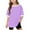 Purple1, variant on Lmnyox Short Sleeve T Shirt for Kids Oversized Crew Neck Tees Boys Girls Casual Solid Color Summer Tops 5-15 Years