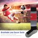 thumbnail image 4 of Calcetines de fútbol para niños, duraderos, transpirables y que absorben el sudor, de color negro, para jugar de forma activa, 4 of 8