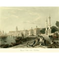 thumbnail image 2 of Allom, T. 24x20 White Modern Wood Framed Museum Art Print Titled - Quay of Louis XVIII, Bordeaux, 2 of 4