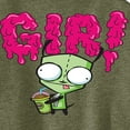 thumbnail image 3 of Invader ZIM - GIR Drinking and Sticking Tongue Out - Juniors High Neck Tank Top, 3 of 5
