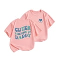 thumbnail image 4 of Gubotare Toddler Girl Uniform Shirts Girls Cute Short Sleeve Tops Casual Loose T Shirts Kids Summer Soft Blouses (Pink,3-4 Years), 4 of 4