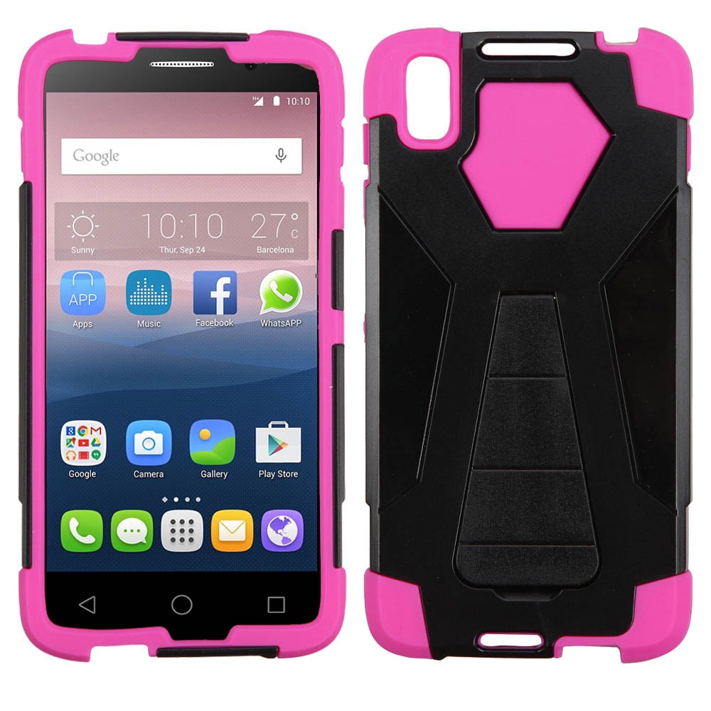 Zizo Hybrid Turbo Cover For Alcatel Idol 4 Heavy Duty Dual Layer Rugged