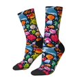 thumbnail image 1 of Lukts Underwater Diving Animals Pattern Womens Crew Soft Moisture-wicking Socks,Moisture Control Crew Socks,Mid Calf Socks, 1 of 6