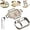 A 1000ml, variant on Microwavable stainless steel insulated bento box,Microwaveable Stainless Steel Insulated Bento Box(Large capacity partition),2025 upgrade microwaveable stainless steel bento box(C 1000ml)