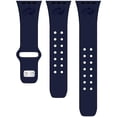 thumbnail image 2 of Navy Columbus Blue Jackets Debossed Silicone Apple Watch Band, 2 of 3