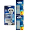 Gillette Sensor 3 Refill Razor Blade Catridges, 8 count + Gillette Sensor Excel Razor (Pack of 2)