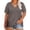 *Dark Gray, variant on ClodeEU Womens V Neck T Shirts ,Lightweight Short Sleeve Tops ,Trendy Summer Loose Fit Casual Basic Tees Army Green,Womens Plus XXXXL
