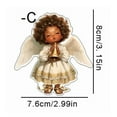 thumbnail image 6 of WEGFTDUOP Acrylic Cute Angel Little Girl Key Chain Backpack Pendant Children Gift Hanging Tree Car Decoration4 Sets, 6 of 6