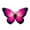 Hot Pink, variant on ionze Home Decor Large Size Butterfly Wall Stickers Living Room Bedroom Decorative Wall Stickers Self Adhesive Wall Stickers Home Accessories （Hot Pink）