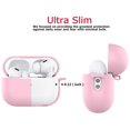 thumbnail image 5 of AirPods Pro 2 Silicone Case, AirPods Case with Keychain / Fur Ball, Njjex Shockproof Protective Premium Silicone Cover Skin for Apple Airpods Pro 2nd Generation - Pink, 5 of 7