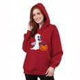 thumbnail image 5 of Tenues Rouges à Manches Longues pour Femmes Automne Hiver Sport Gym Vacances Heureuses Halloween Course avec Capuche Chandails à Capuchon Tenue Chandails pour Femmes 2025 Vêtements Mode S, 5 of 5