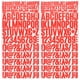thumbnail image 1 of unbranded Letras Adhesivas Rojas Para Manualidades Y Exterior Resistente Y Duradero, 1 of 6