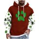 thumbnail image 2 of Sudadera con capucha para hombre, estilo informal, con estampado del Día de San Patricio, con cordón y manga larga, de poliéster., 2 of 5
