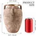 thumbnail image 5 of Ceramic Flower Vase Home Decor - 8.7" Farmhouse Flower Vases Rustic Vintage Aesthetic Modern for Table Living Room Kitchen Bedroom Decoration House Desk Decorative Accessories Gift (Retro), 5 of 16