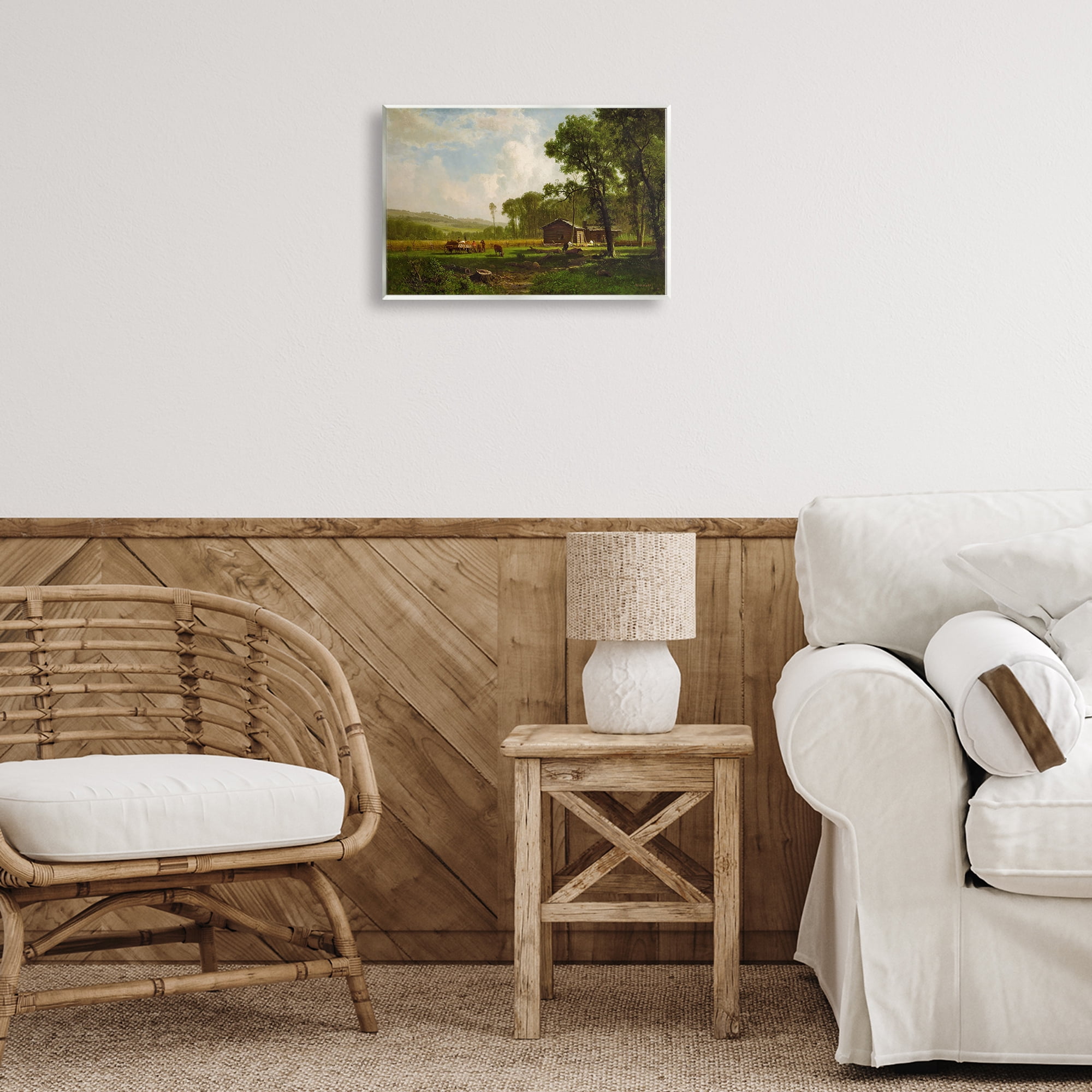 Stupell Industries Early Settlers Classical Landscape & Nature Painting Unframed Art Print Wall Art, 15 x 10