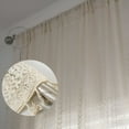 thumbnail image 4 of AUQ Curtain Boho Tassel Crochet Curtains for Living Room Vintage Rod Pocket Boho Curtains Geometry Striped Knitted Lace Light Filtering Curtains, 4 of 7