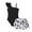 Black2, variant on Gyujnb Solid One-Shoulder Swimsuit with Tropical Print Mesh Skirt for Summer Beach Pool (Big Girls),15-16 Years