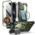 thumbnail image 1 of Funda de teléfono i-Blason Armorbox Series para iPhone 16 Pro, color verde oscuro, 1 of 6