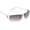 Silver, variant on Rocawear Men's R1022 Metal Wrap UV400 Protective Rectangular Fashion Sunglasses, 63mm