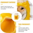 thumbnail image 4 of Chapeau pour Filles avec Capuche, Accessoires pour Poils de Chien, Chapeau pour Chiot, Bonnet pour Chien en Polyester Jaune, 4 of 5