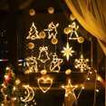 thumbnail image 2 of Christmas Decoration Light LED Fairy String Curtain Light Xmas Tree Deer Star Garland Lighting Window Battery Powered Decor Lamp, 2 of 5