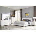 thumbnail image 4 of Pemberly Row Modern 6-drawer Wood Dresser with Mirror Glossy White, 4 of 12