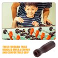 thumbnail image 2 of 2Pcs Durable Design Brown Wooden Foosball Table Handle Grip Replacement for Indoor Game Room, 2 of 9