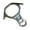 Silvery, variant on S SERENABLE 40kN 8 Shape Descender Rappelling Gear Multifunctional Sturdy Aluminum Alloy Silvery
