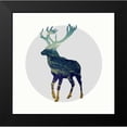 thumbnail image 2 of Taylor, Evangeline 15x15 Black Modern Framed Museum Art Print Titled - Spirit Stag, 2 of 5