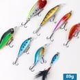 thumbnail image 2 of Mosiee 8Pcs Fishing Hard Bait Kit Minnow Popper Sinking Lures For Freshwater/Saltwater, 2 of 9