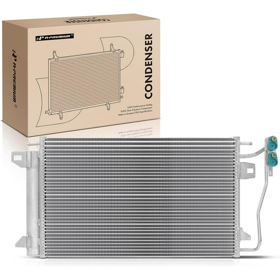 A-Premium Air Conditioning A/C Condenser Compatible with Ford Fusion 2006-2012 & Lincoln MKZ 2007-2012, Zephyr 2006 & Mercury Milan 2006-2009, Replace# 6N7Z19712A, 9N7Z19712A