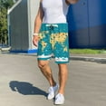 thumbnail image 6 of Balery World Map With Landmarks Men's Cotton Knit Pajama Shorts Waistband & Pockets,Short Pajama Pants-4X-Large, 6 of 8