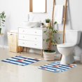 thumbnail image 6 of Yayeee Bath Rug for Bathroom Floor Non Slip Rectangle Fluffy Soft Absorbent Mat, 16"x24", Blue Sailboats, 6 of 7