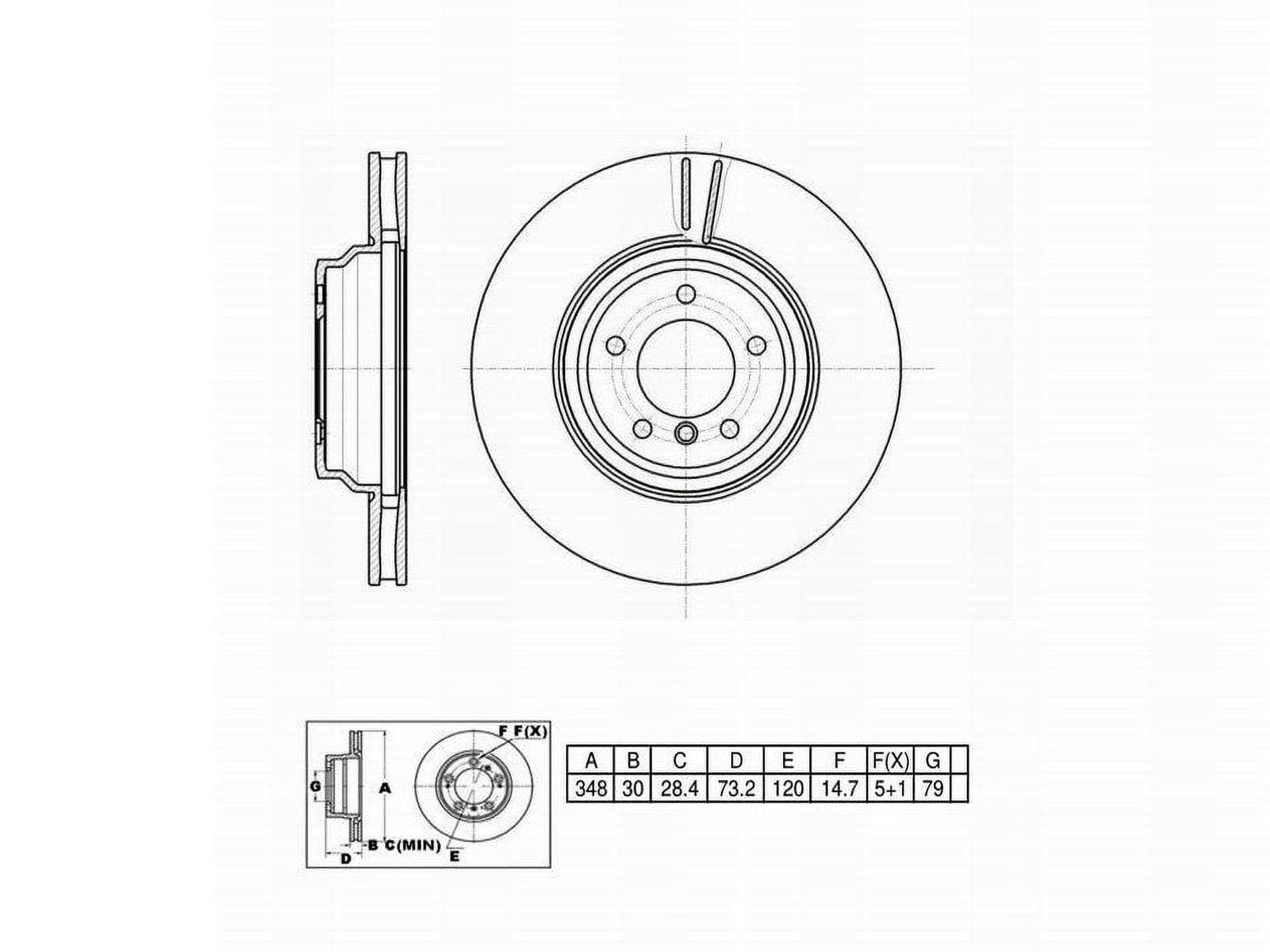 Winstop Brake Rotor, Front WS246763, BMW 335d 2011-2009