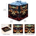 thumbnail image 3 of Cat Retro Foldable Storage Baskets with Handle, 10.8"x10.5"x10.6", Large Capacity - Organizer Bins for Clothes Storage, Storage Cubes, 3 of 6