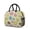 Black-183, variant on Lunch Bag Lunch Box for Women Reusable Insulated Lunch Bags,Water-Resistant Mini Colourful Donuts White Backdrop Cooler Lunch Tote Bag, Large Capacity for Work Travel Picnic
