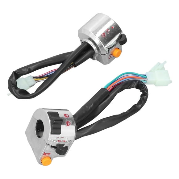 Control De Señal De , Conjunto De Interruptor De Manillar Izquierdo Derecho 2 Piezas Multifuncional Todo En 1 Para Freno De Disco De Scooter Con De 50 Y 22 Mm