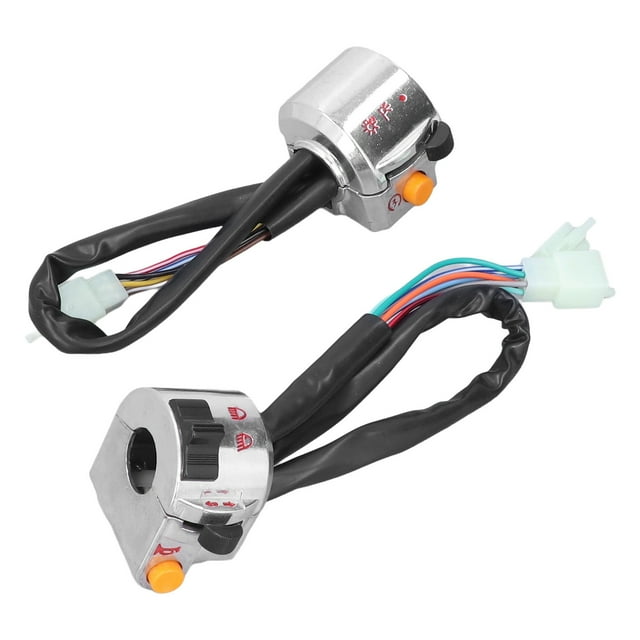 VOBOR, 1 par, montaje de interruptor de manillar de motocicleta Universal para 50cc, 22mm, empuñadura, Scooter, freno de disco, accesorio de Autocycle