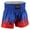Blue/Red Flame, variant on Men Boxing Shorts MMA Mauy Thai Training Fitness Gym Cage Fight Kickboxing Trunks Clothing Blue Red Flame X-Small