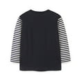 thumbnail image 6 of GBSYEWXS Toddler Kids Boys Sweatshirt Size 3-4 Years Long Sleeve Cartoon Print Casual Tops Striped 2025 Black Pullover Sweater, 6 of 7